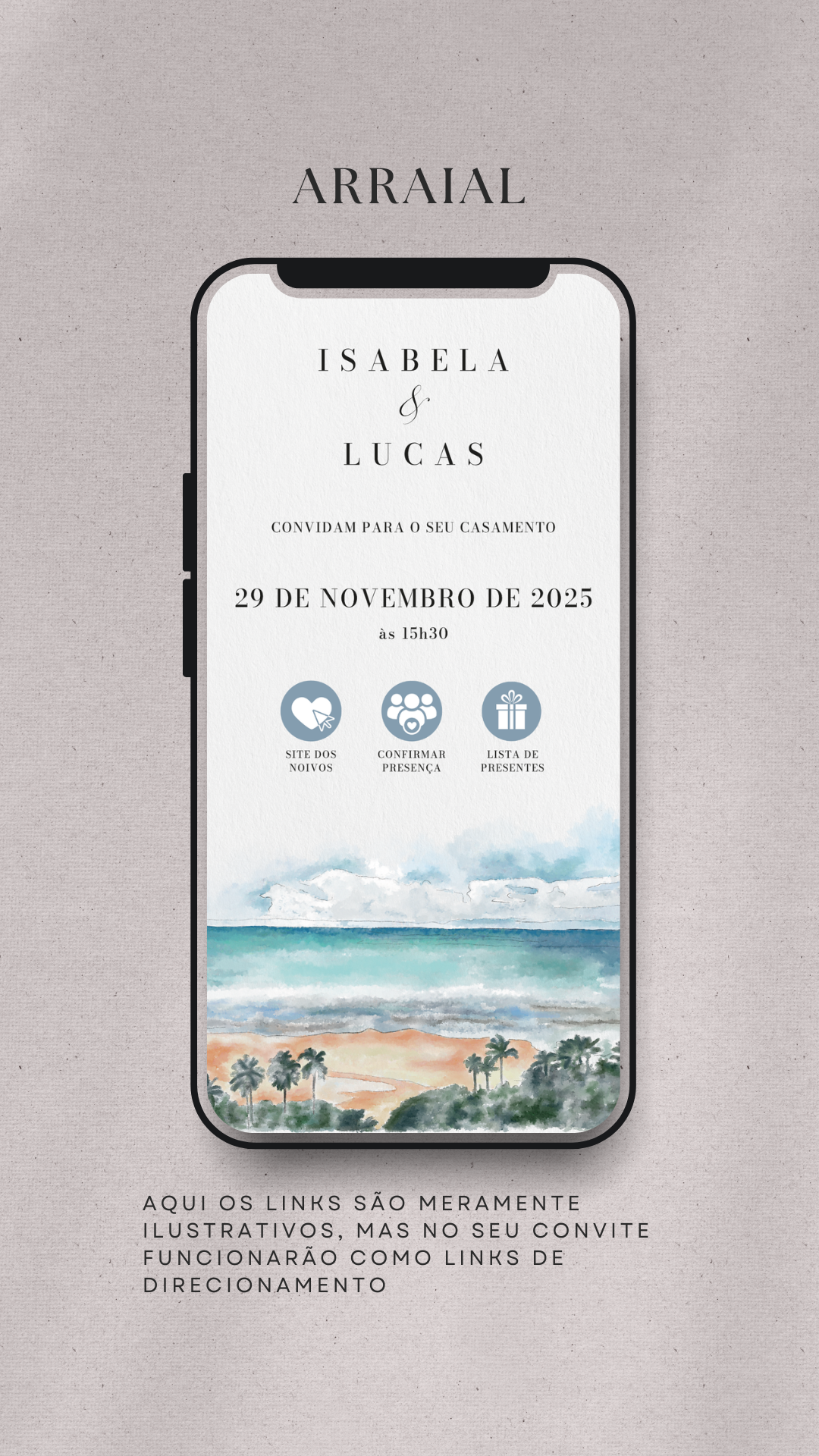 Convite Interativo — Arraial